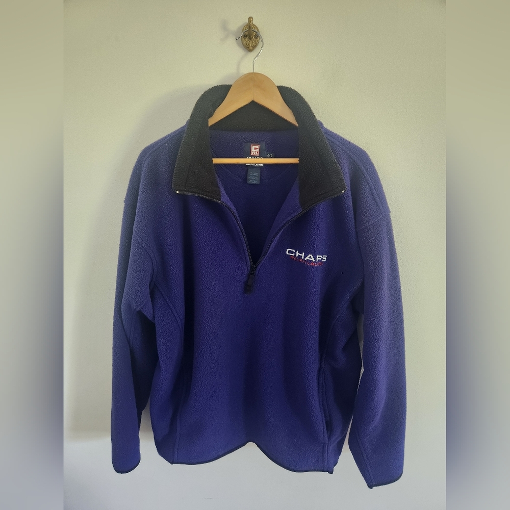 Vintage Chaps Ralph Lauren Half Zip Fleece Size Large